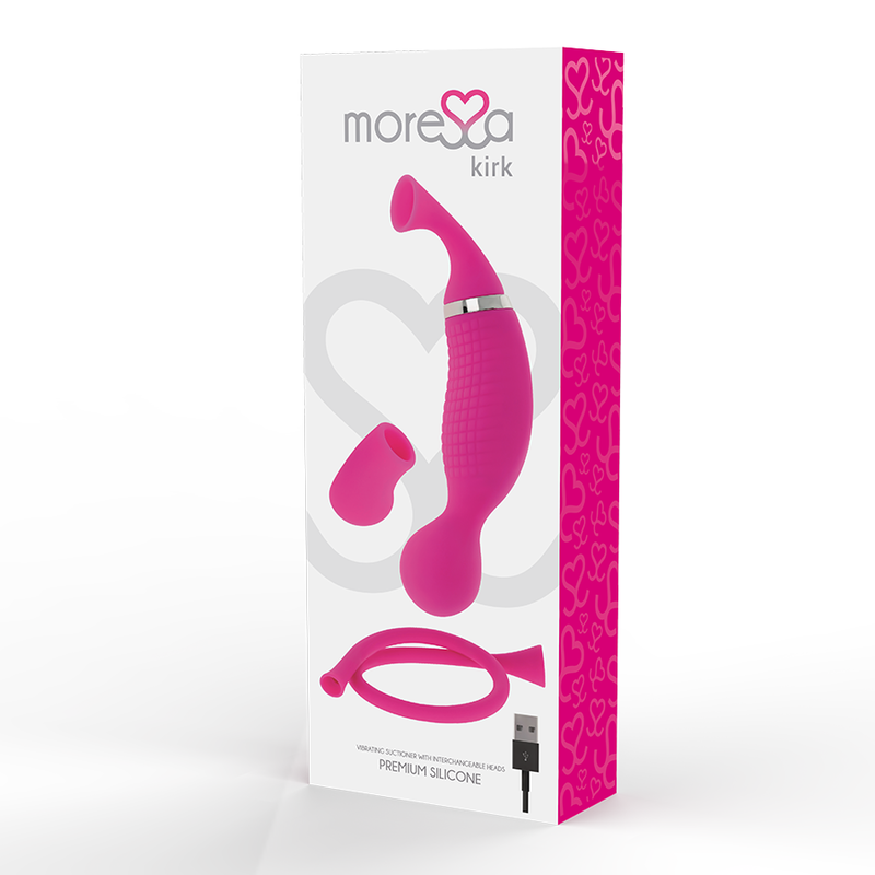 MORESSA - KIRK DUO ONDES STIMULANTES + MASSEUR MULTIFONCTION RECHARGEABLE EN SILICONE PREMIUM