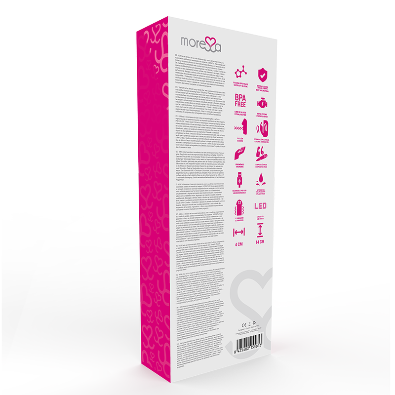 MORESSA - KIRK DUO ONDES STIMULANTES + MASSEUR MULTIFONCTION RECHARGEABLE EN SILICONE PREMIUM
