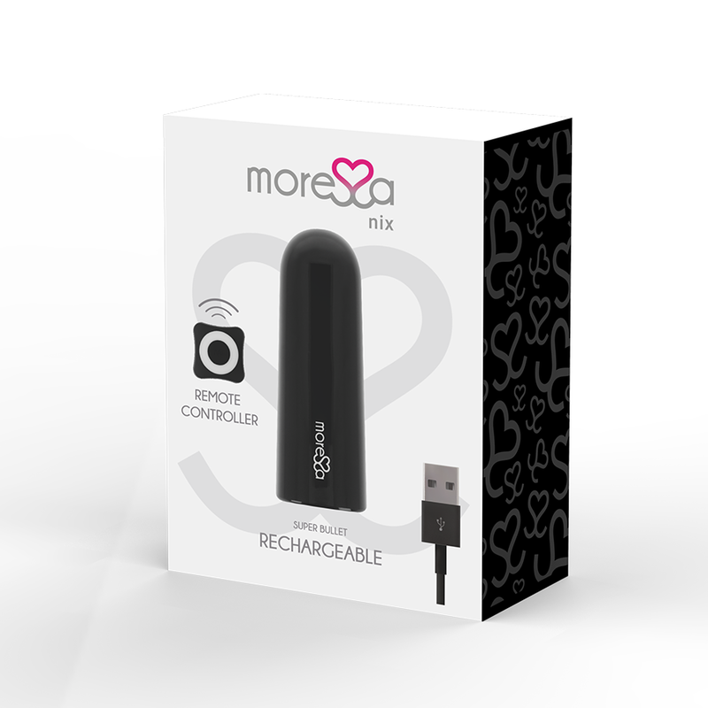 MORESSA - VIBRADOR DE CONTROL REMOTO NEGRO NIX