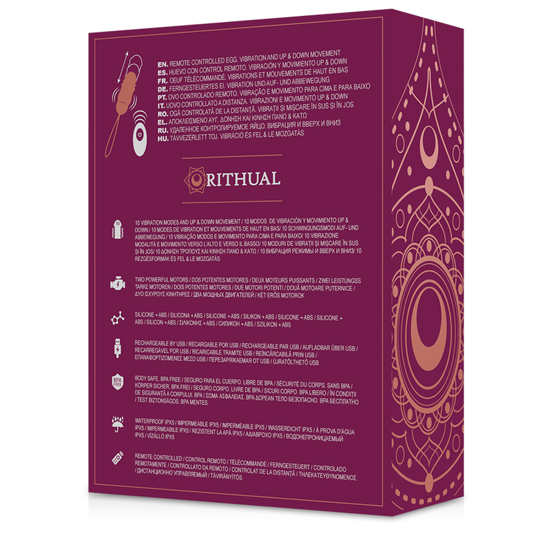 RITUAL - REVA EGG CONTROL REMOTO ARRIBA Y ABAJO + VIBRACIÓN