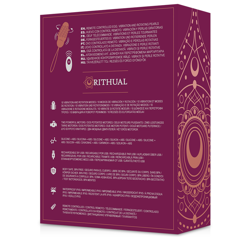 RITUAL - SITA EGG PELOTA DE CONTROL REMOTO ROTACIÓN + VIBRACIÓN