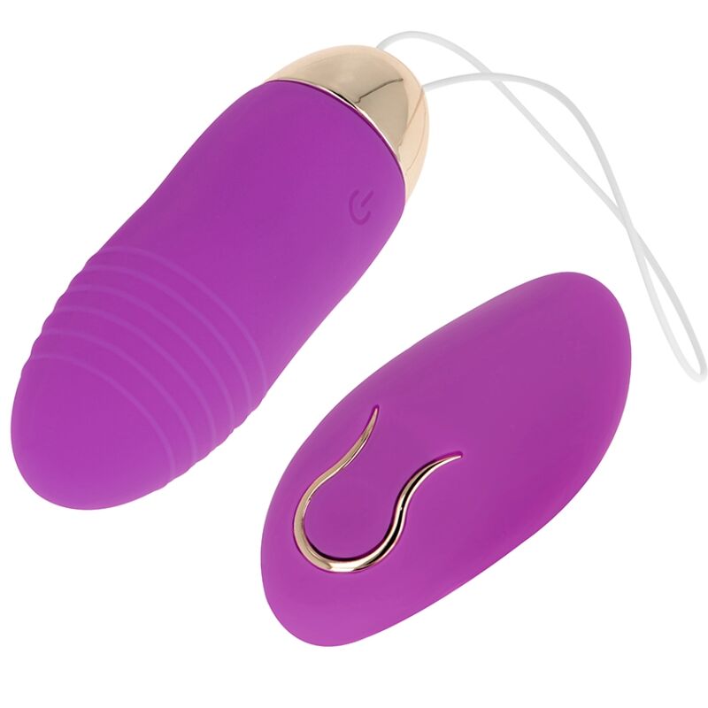 OHMAMA - HUEVO VIBRADOR CON CONTROL REMOTO DE 10 VELOCIDADES MORADO