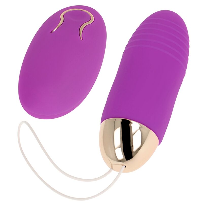 OHMAMA - HUEVO VIBRADOR CON CONTROL REMOTO DE 10 VELOCIDADES MORADO