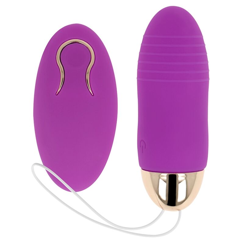 OHMAMA - HUEVO VIBRADOR CON CONTROL REMOTO DE 10 VELOCIDADES MORADO