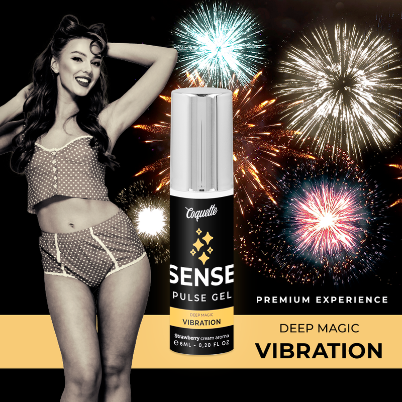 COQUETTE CHIC DESIRE - GEL LÍQUIDO PREMIUM FRESA VIBRATING PULSE 6ML