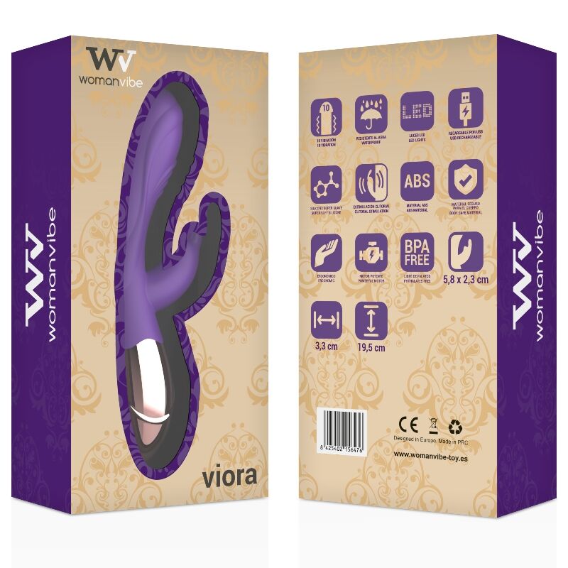 WOMANVIBE - RECHARGEABLE VIBRATEUR IN SILICONE VIORA FEMME