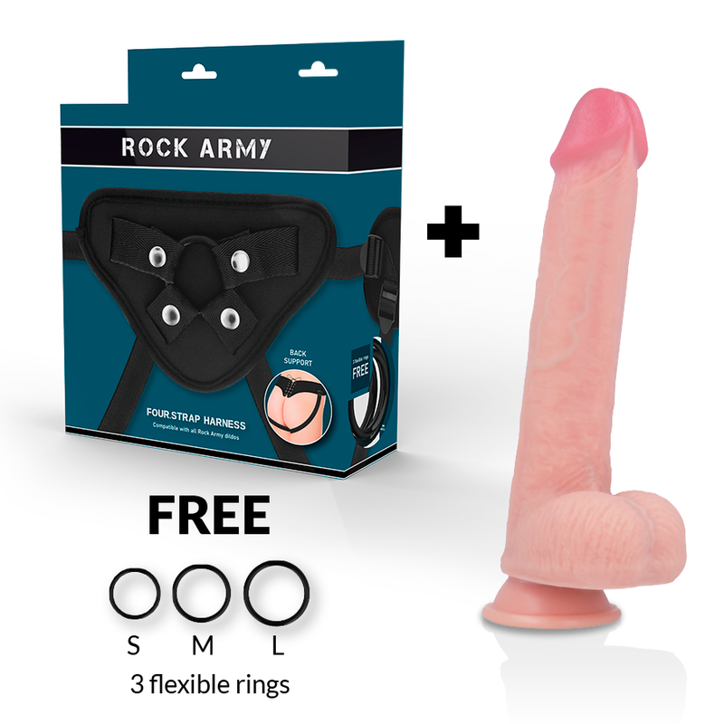 ROCKARMY - ARN S + PREMIUM LIQUID SILICONE DILDO KINGCOBRA 24 CM -O- 4.77 CM