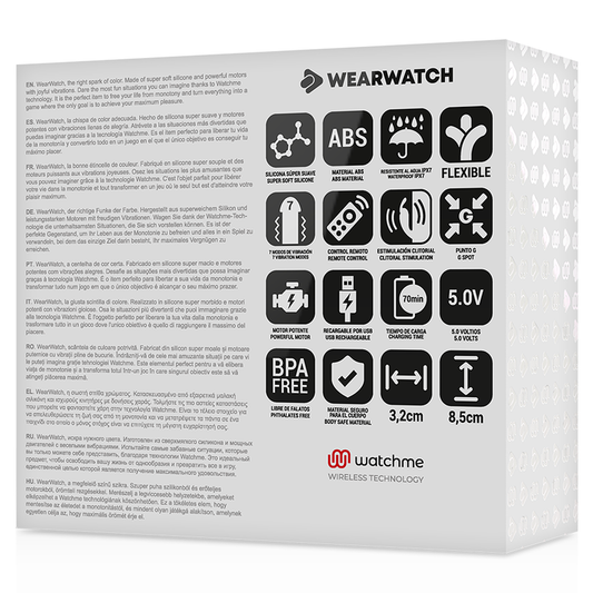 WEARWATCH - WATCHME TECNOLOGÍA DUAL VIBRADOR AGUA DE MAR / NIEVE