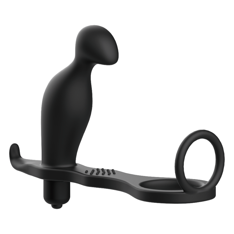 ADDICTED TOYS - AVEC ANNEAU ANAL PLUG IN SILICONE BLACK 12 CM