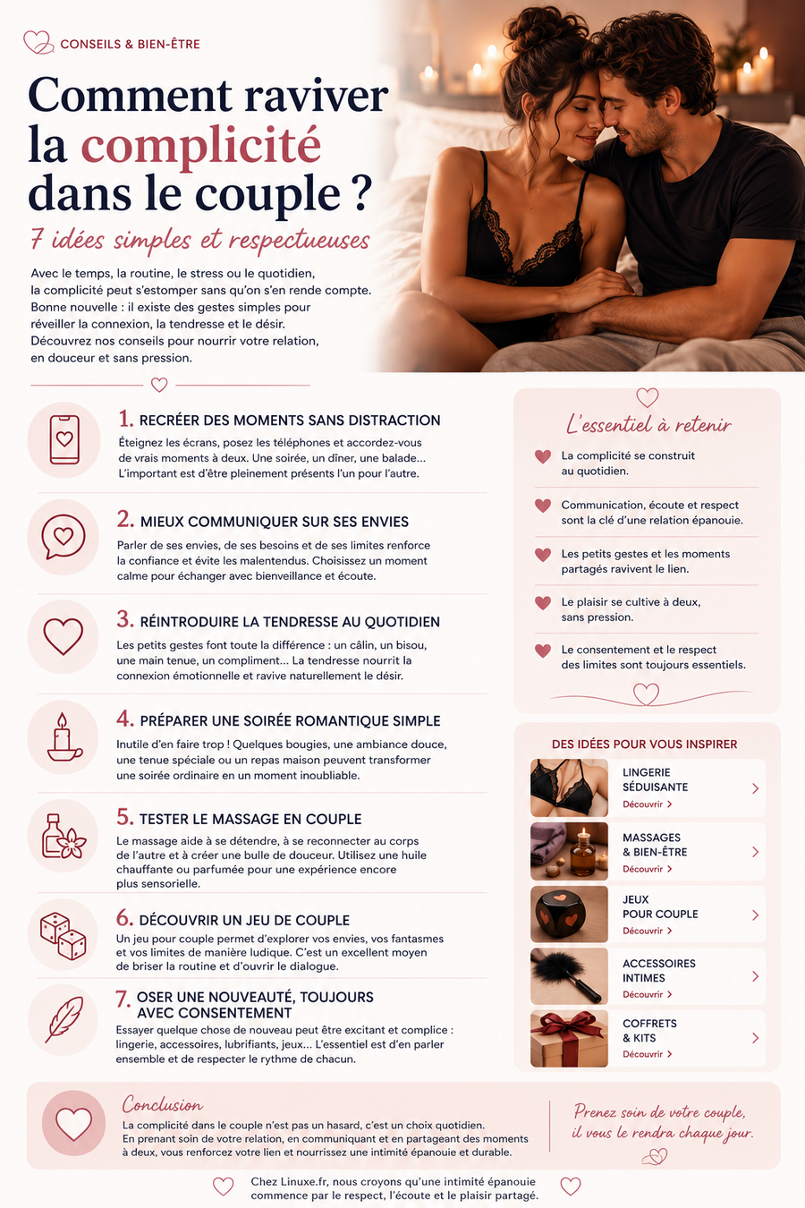 Comment raviver la complicité dans le couple ?