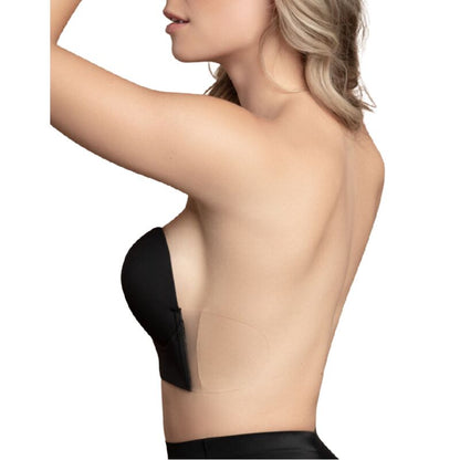 BYE-BRA - SUJETADOR SIN TIRANTES BEIGE COPA E