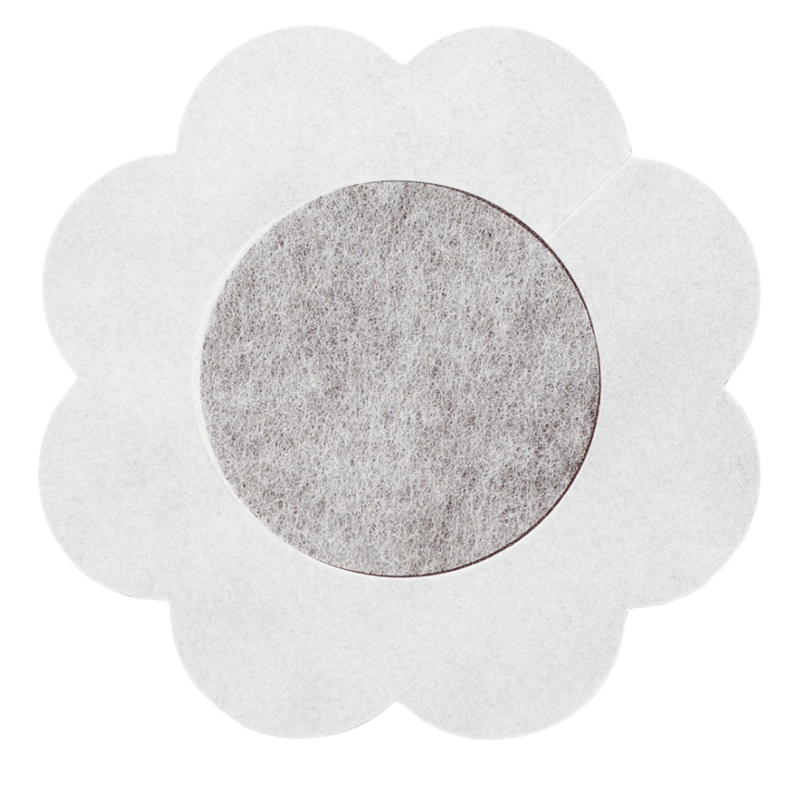 BYE-BRA - FLOWER NIPPLE COVERS PACK OF 3 UNITS SIZE XL