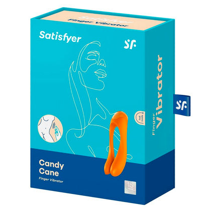 SATISFYER - VIBRATEUR  DOIGTS CANDY CANE NOIR