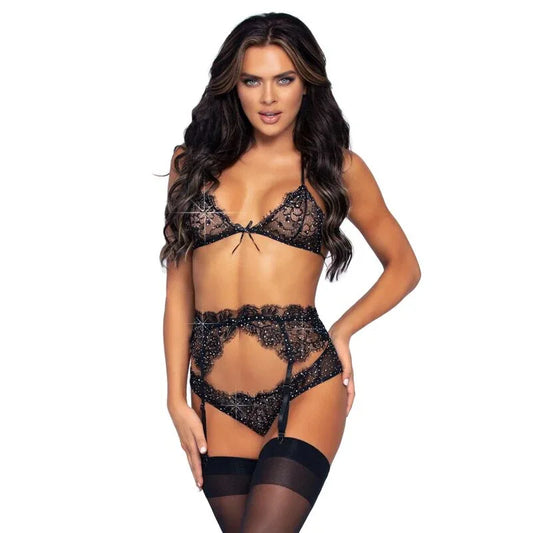 Leg Avenue – Ensemble Trois Pièces Brillant M
