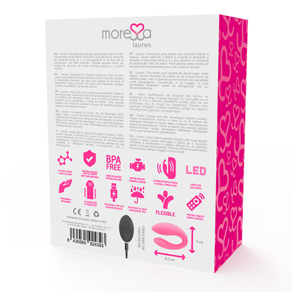 MORESSA - ESTIMULADOR DE PAREJAS CON CONTROL REMOTO LAUREN