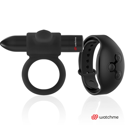 Cockring à télécommande cameron watchme – Black & Silver