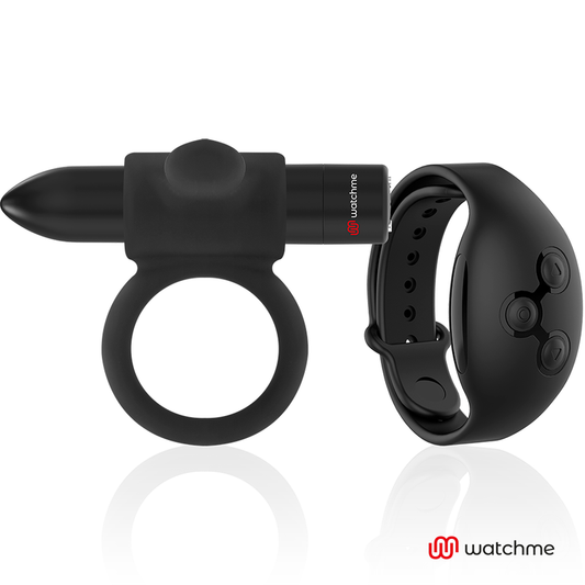 Cockring à télécommande cameron watchme – Black & Silver