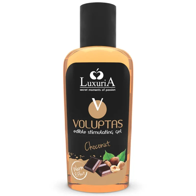 Intimateline Luxuria – Voluptas Gel de Massage Comestible Effet Chauffant – Choconut 100 ml