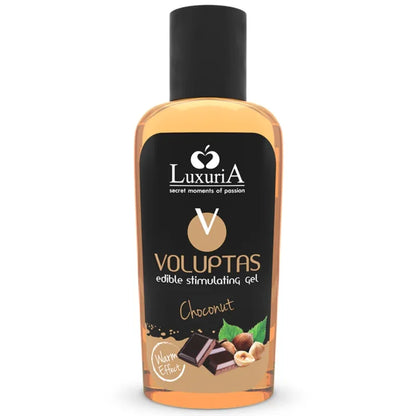 Intimateline Luxuria – Voluptas Gel de Massage Comestible Effet Chauffant – Choconut 100 ml