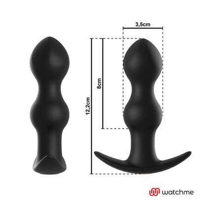 ANBIGUO - WATCHME TÉLÉLÉCOMMANDE PLUG VIBRATEUR ANAL TIBERIO