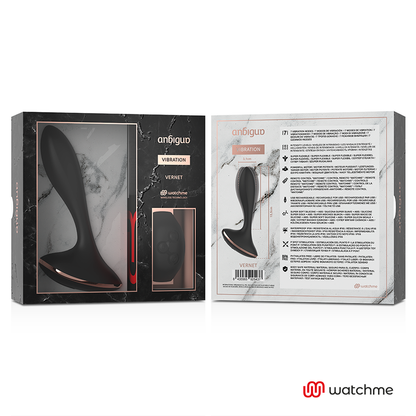 ANBIGUO - WATCHME VIBRATEUR TÉLÉLÉCOMMANDE PLUG ANAL VERNET
