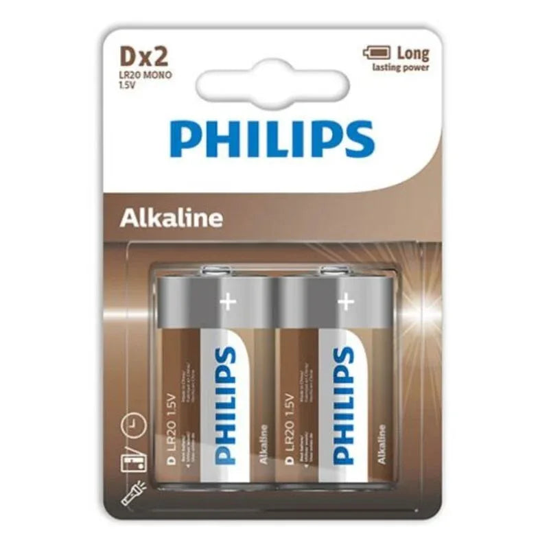 Philips – Pile Alcaline d Lr20 Blister*2