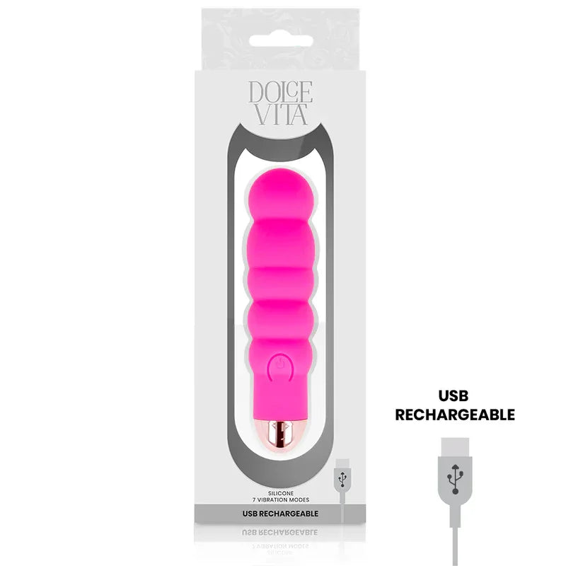 Dolce Vita – Vibrateur Rechargeable Six Rose 7 Vitesses