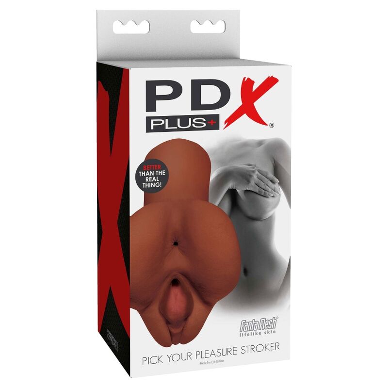 PDX PLUS - MASTURBADOR DOBLE MARRÓN ELIGE TU PLACER