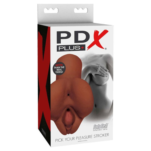 PDX PLUS - MASTURBADOR DOBLE MARRÓN ELIGE TU PLACER