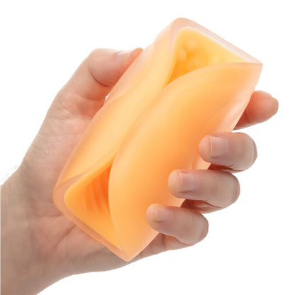CALEXOTICS - MASTURBADOR CON AGARRE DE CUENTAS NARANJA