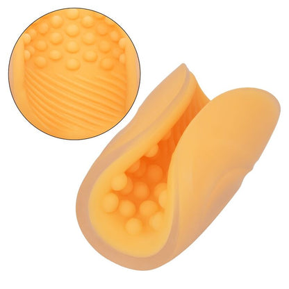 CALEXOTICS - MASTURBADOR CON AGARRE DE CUENTAS NARANJA