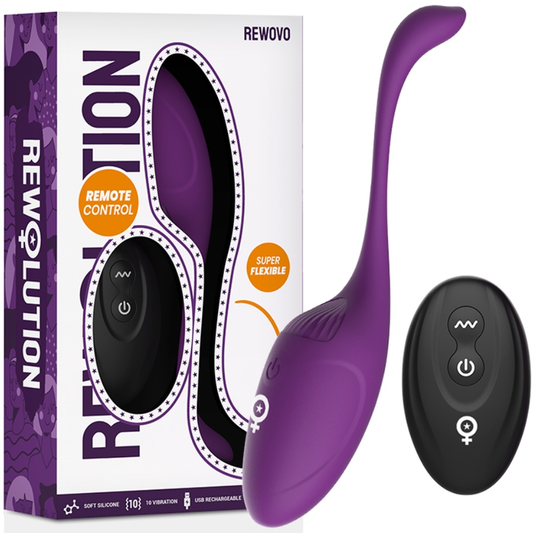 REWOLUTION - HUEVO VIBRADOR CON CONTROL REMOTO REWOVO