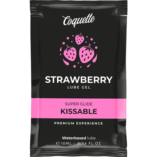 COQUETTE COSMETICS - LUBRICANTE BESABLE A BASE DE AGUA FRESA DE BOLSILLO 10 ML