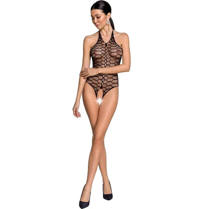 Passion – Femme Bs087 Bodystocking Noir taille Unique