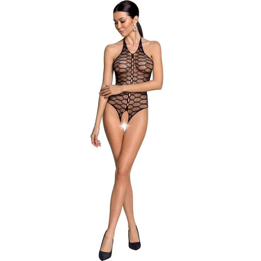 Passion – Femme Bs087 Bodystocking Noir taille Unique