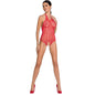 PASIÓN - MUJER BS087 BODYSTOCKING ROJO TALLA ÚNICA