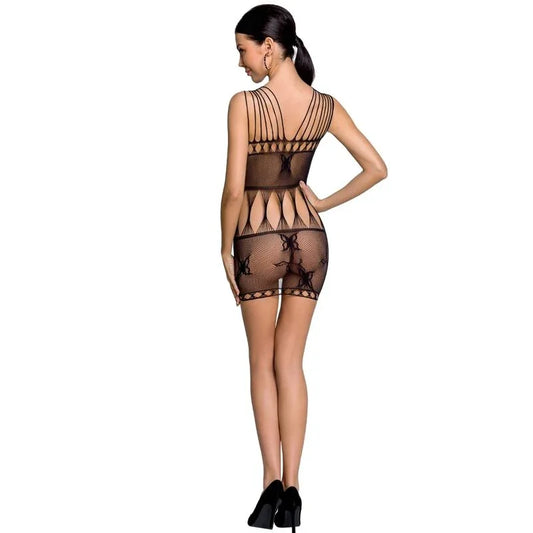Passion – Femme Bs090 Bodystocking Noir taille Unique