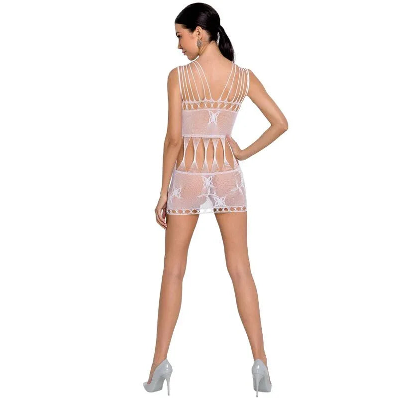 Passion – Femme Bs090 Bodystocking Blanc taille Unique