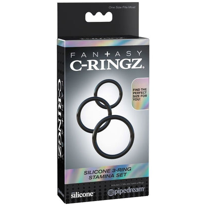 FANTASY C-RINGZ - SILICONE 3 STAMINA RINGS SET