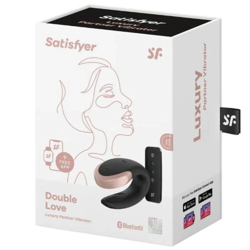 Satisfyer – Vibrateur Double Love Luxury Partner Noir