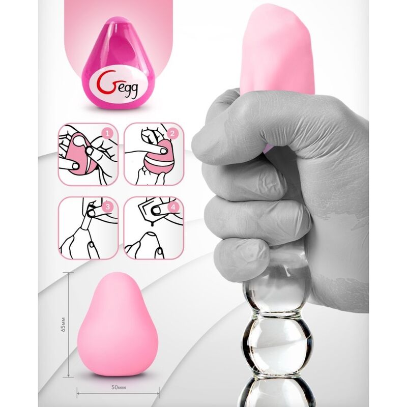 G-VIBE - MASTURBATEUR TEXTURÉ RÉUSILISABLE OEUF ROSE