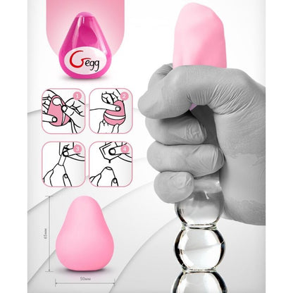 G-VIBE - MASTURBATEUR TEXTURÉ RÉUSILISABLE OEUF ROSE