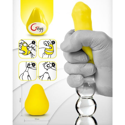 G-VIBE - OEUF MASTURBATEUR TEXTURÉ JANE REUSABLE