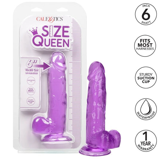 CALEXOTICS - DILDO QUEEN SIZE MORADO 15.3 CM
