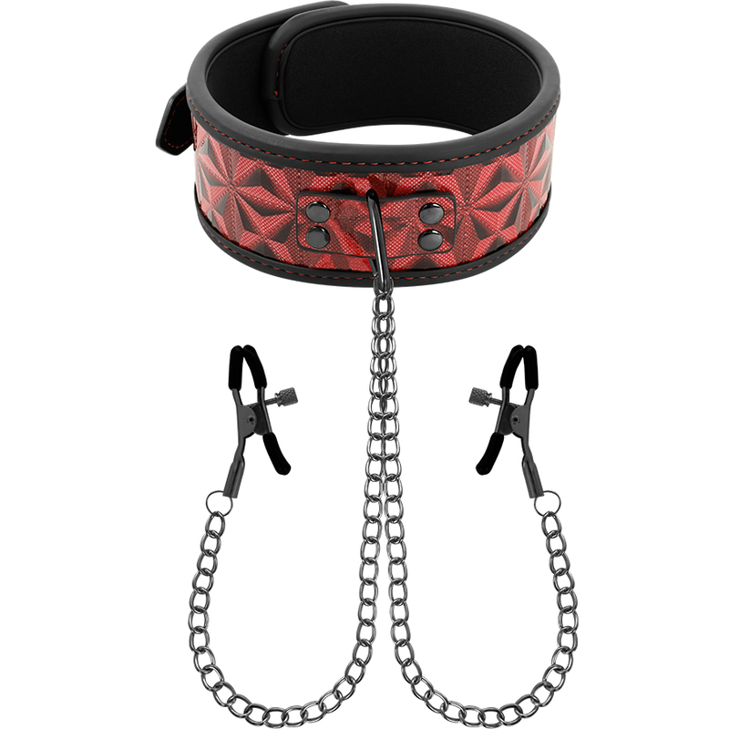 BEGME - COLLAR EDICIÓN ROJA CON CLIPS DE TELEMON CON FORRO DE NEOPRENO