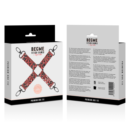 BEGME - CORBATA DE CERDO DE CUERO VEGANO PREMIUM EDICIÓN ROJA