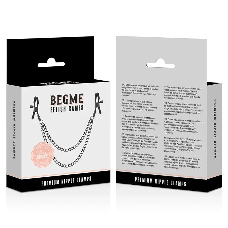 Begme – Pinces Tamelon Red Edition avec Chaîne