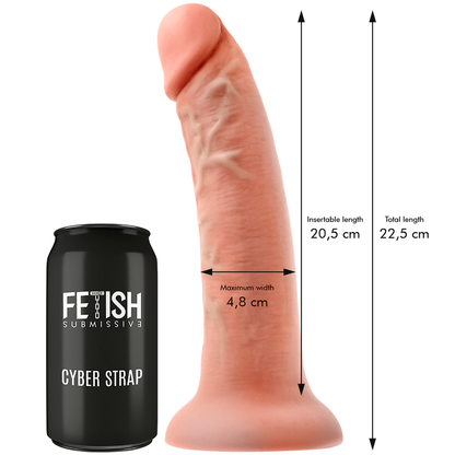 FETISH SUBMISSIVE CYBER STRAP - ARNÉS CON DILDO DE CONTROL REMOTO WATCHME L TECHNOLOGY
