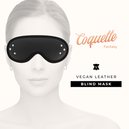 COQUETTE CHIC DESIRE - MÁSCARA DE FANTASÍA EN CUERO VEGANO CON FORRO DE NEOPRENO