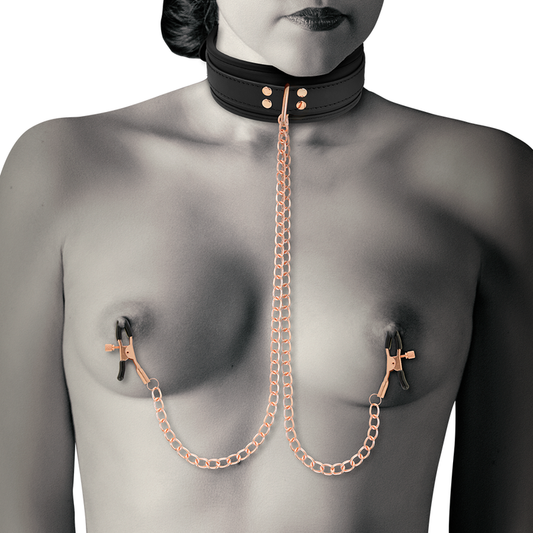 COQUETTE CHIC DESIRE - COLLAR DE CLIP DE PUNTA DE ELEGANCIA CON FORRO DE NEOPRENO